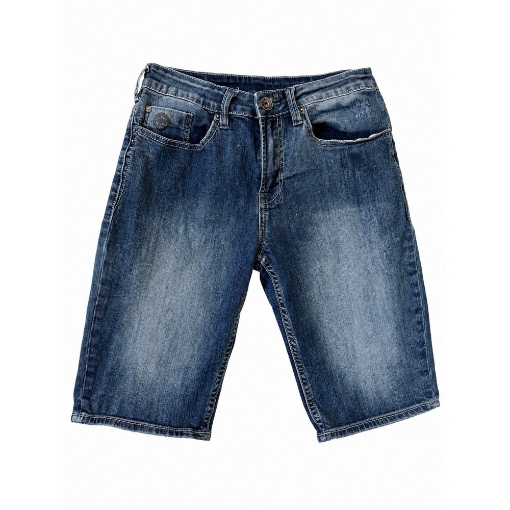Buffalo David Bitton W30 Blue Parker X Slim Fit Stretch Denim Shorts